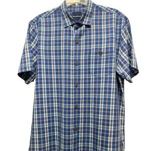 NWOT Tommy Bahama Short Sleeve Multi Color Silk Blend Shirt Size Large